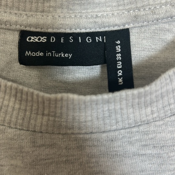 ASOS Gray Weekend Collective Tee - Short Sleeve size 6 crewneck T-shirt - Picture 3 of 6